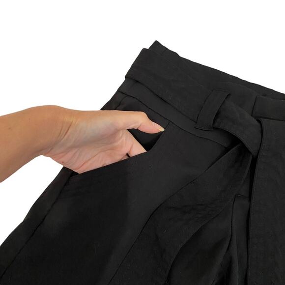 American Rag Juniors Size 1 CIE Black Wide Leg Pants With Removable Belt - Picture 5 of 13